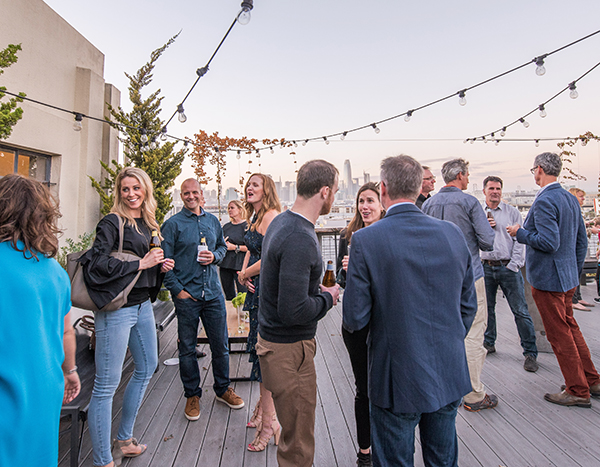 Design, Architecture, and contractor friends at San Francisco interior design anniversary party