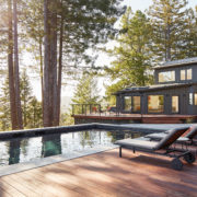 Modern pool exterior Sonoma vacation home