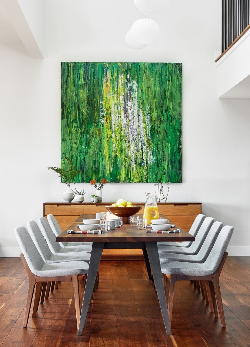 Modern dining room Sonoma home